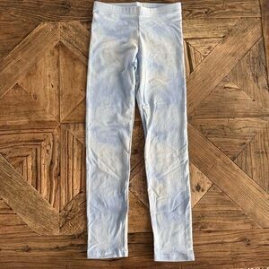 NWT Old Navy Soft Sky Blue Kids Leggings Medium (8)